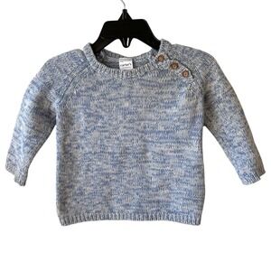 Carter's Baby Blue‎ Knit Sweater 9M 100% Cotton Spring Easter Outfit Heirloom